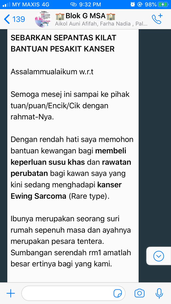 syahirasyafika's tweet photo. Wahai penghuni dunia twitter, aku tergerak hati nak post pasal sister ni. Just in case any of u boleh sumbang, sila lah. Semoga membantu 👌🏻 RT lah sebab kat twitter ni rasanya macam ramai jgak dermawan. Moga Allah permudahkan urusan kita semua. Biiznillah. https://t.co/fidkj19aj3