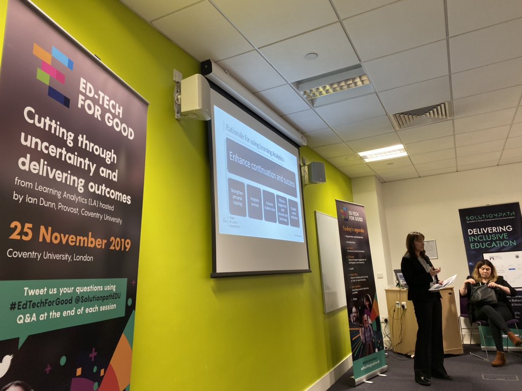 GazzaToGo's tweet image. Helen May from @YorkStJohn talking about the #LearningAnalytics pilots that ran last academic year &amp;amp; how the dialogue has been enhanced, the platform gives them structure &amp;amp; changed the conversation &amp;amp; made it personal #Edtechforgood