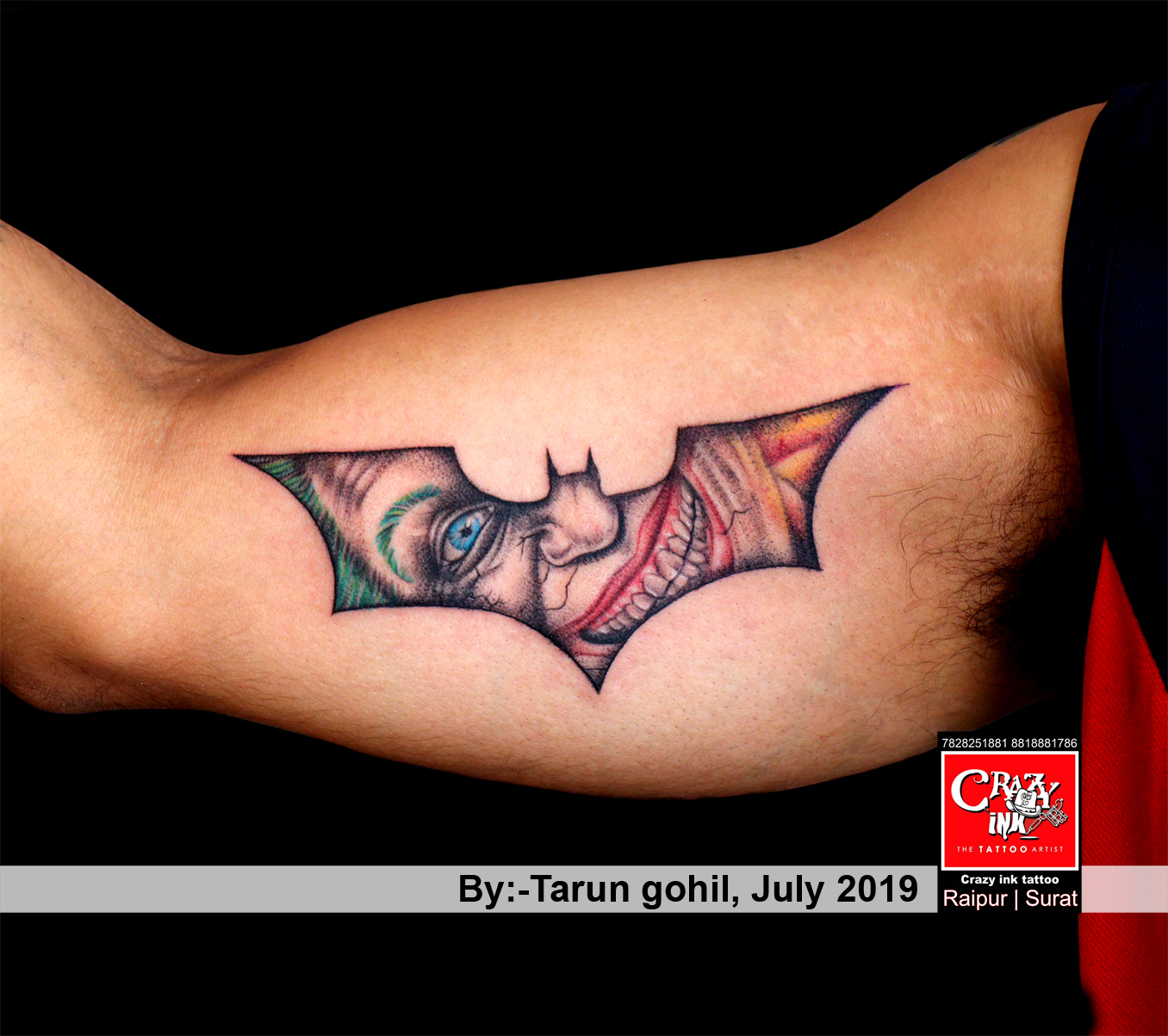 Tattoo uploaded by Courtni Laing  Got this done recently and I absolutely  LOVE it batman batmantattoo batmanjoker Joker jokertattoo DCTattoos  dccomics  Tattoodo