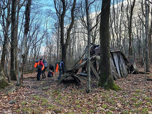 JenAdach's tweet photo. Exploring the remains of the Pocosin Mission in Shenandoah on this weekend’s @dculbackpacking trip. Another great trip in the books. 
#dcul #dculbackpacking #shenandoahnationalpark #shenandoahvalley #goeast https://t.co/XkWH4xQYd3 https://t.co/tgbXJqnJzn