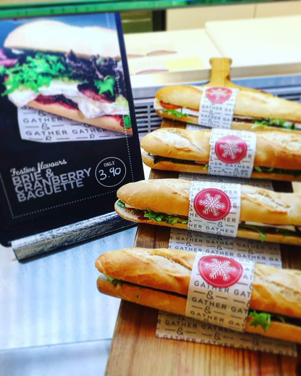 Turkey, Chestnut &amp; Cranberry Sausage Rolls 
Turkey, Stuffing &amp; Cranberry Bloomer 
Brie &amp; Cranberry Baguette 

<a href="/BSmitton/">SuperSmitts</a>

#Gatherandgather
#work
#33obs