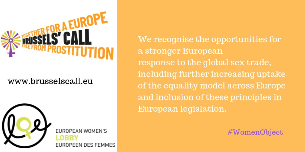 ClefFemmes's tweet photo. #BrusselsCall s’engage à œuvrer à l’abolition de la prostitution, en assurant la pénalisation des clients et un soutien efficace aux survivant.e.s. #BrusselsCall #WomenObject #EndDemand https://t.co/fw7mke2zTW