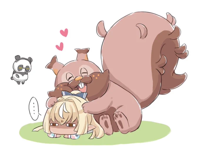 これは肩に乗りたがリスナとイーブイで限界オタク化するハーフエルフ

#しらぬえ 