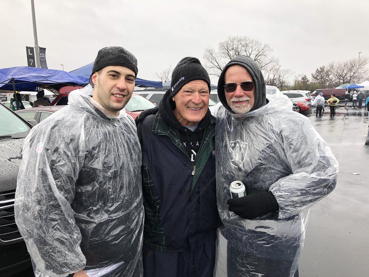 Joecoiro's tweet photo. @VillapianOk @Raiders My father and I got to meet foo yesterday. My fathers childhood hero. This made his year. Don’t think I’ve ever seen him happier in my life! Thank you Phil! https://t.co/dc9YXEXocH