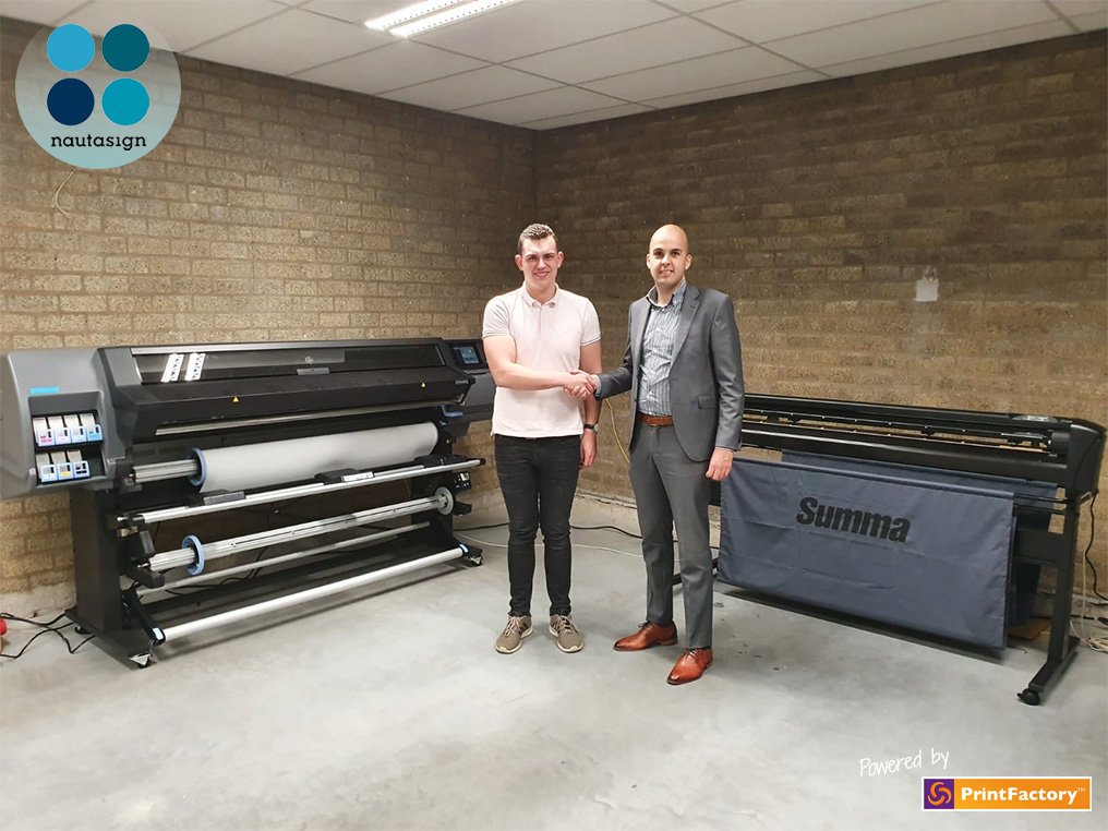 Bij Creativen in Waalwijk werd een HP Latex 365 én een Summa D160 geplaatst. Double the fun! We feliciteren jullie van harte met deze twee nieuwe machines!