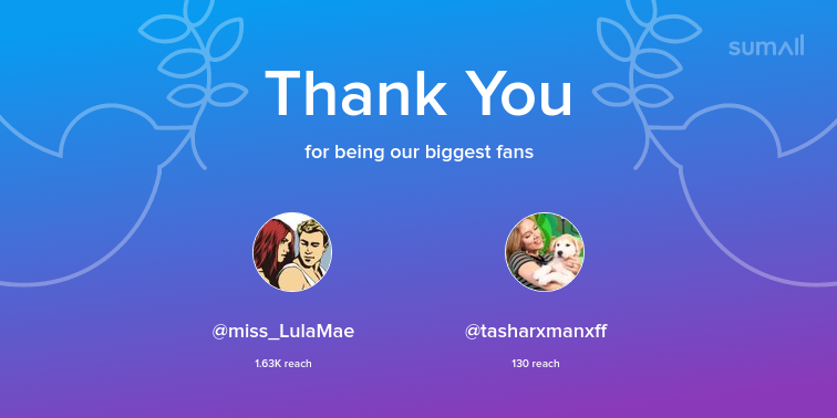 ohgodbomer's tweet photo. Our biggest fans this week: miss_LulaMae, tasharxmanxff. Thank you! via https://t.co/r2mE6B8BrU https://t.co/V66cAEbinD