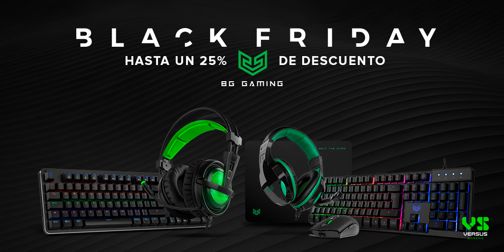Ha llegado la hora de mejorar tu setup.
Solo en @versusgamers puedes conseguir alguno de nuestros periféricos con hasta el 25% de descuento.
bit.ly/BG_BlackFriday…