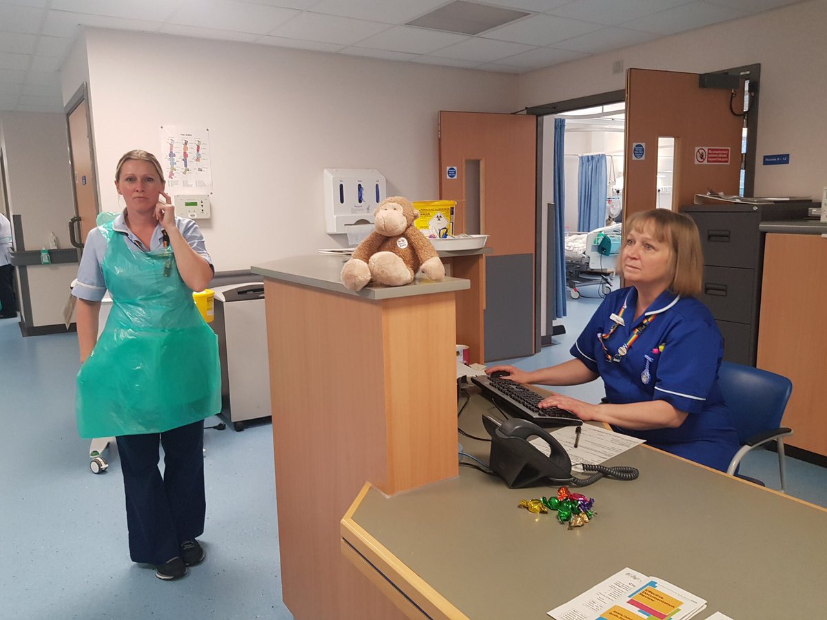 DCHSCET's tweet photo. Okeover Ward @Ozzyscontent have proudly taken on the @DCHSCET Clinical Audit Awareness Week challenge of taking the best photo of Cedric in your team @DCHStrust #CAAW19 #CES19 #cedric look out for Cedric at Walton Hospital tomorrow! https://t.co/fVAgUjC7Rx