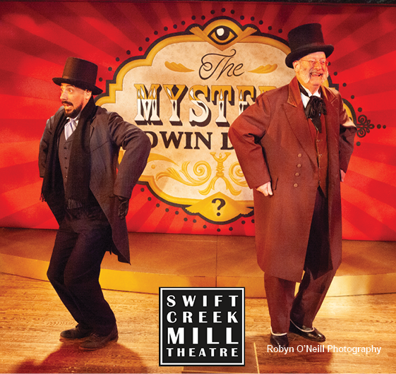 SCMTheatre's tweet photo. Read about the adventures of Kristi Higgins, aka "The Social Butterfly," at the Mill's "Drood" performance and art exhibit in this "The Progress-Index" article! https://t.co/TFsoUi0QU6 #MillDrood #RVAonStage #LiveandLocal https://t.co/QmAg1YoAC9