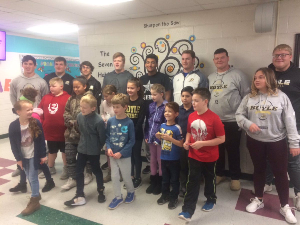 <a href="/BoyleCoSchools/">Boyle County Schools</a> <a href="/BigRebelNation/">Boyle County Rebels</a> <a href="/JCESJaguars/">JCES Jaguars</a> We had 2 groups of super⭐️ this morning at The City! The JC super⭐️s clipped off in Fri!  The meatheads in the back row are the <a href="/BCRebelFootball/">Boyle County Rebels Football</a> players that shared breakfast with us!  #playlikeanunderdog #finishthemission #GoJaguars🐆