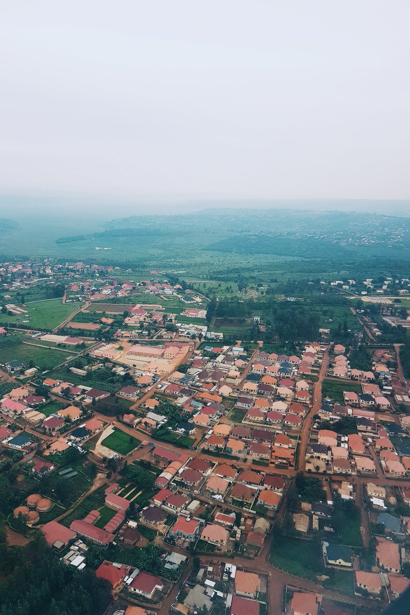 We have arrived!! Here is the view on the descent.  #JambojetinRwanda