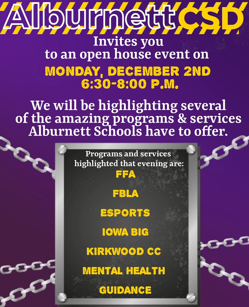 Mark your Calendars for December 2nd 6:30pm