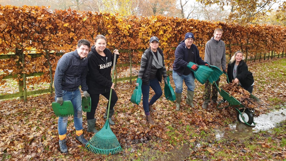 Whenever we work with our friends at the Chestnut Tree House children's hospice, there seems to be some sort of adverse weather condition.

Typically we endure blistering heat but today, we sent a team of volunteer gardeners straight into a scene from Kevin Costner's Waterworld.