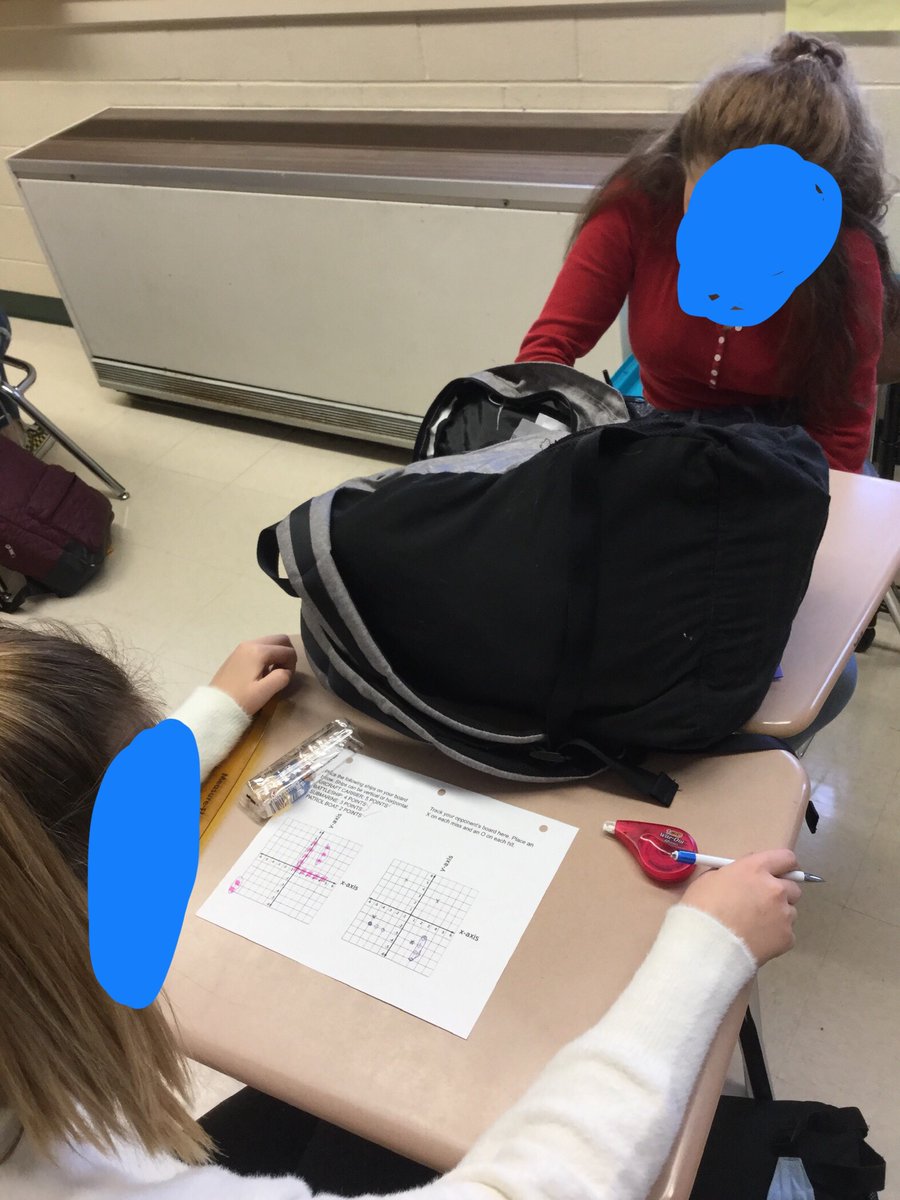MathMsBryce's tweet image. What better way to practice the coordinate plane than to play battleship!!! #teachalgebra