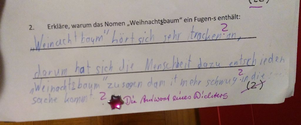 Gehirnkram's tweet photo. Ich weiß noch nicht, was ich witziger finde. Die Antwort des Kindes oder den Kommentar der Lehrerin... https://t.co/tWvOYioIlt