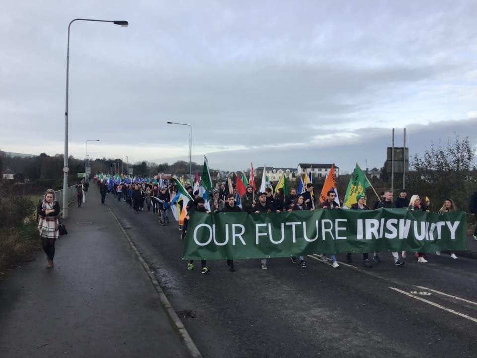 bretagne_info's tweet image. Succès de la première marche pour l’unité de l’Irlande. bretagne-info.org/2019/11/25/suc… #YesForUnity #MarchForUnity