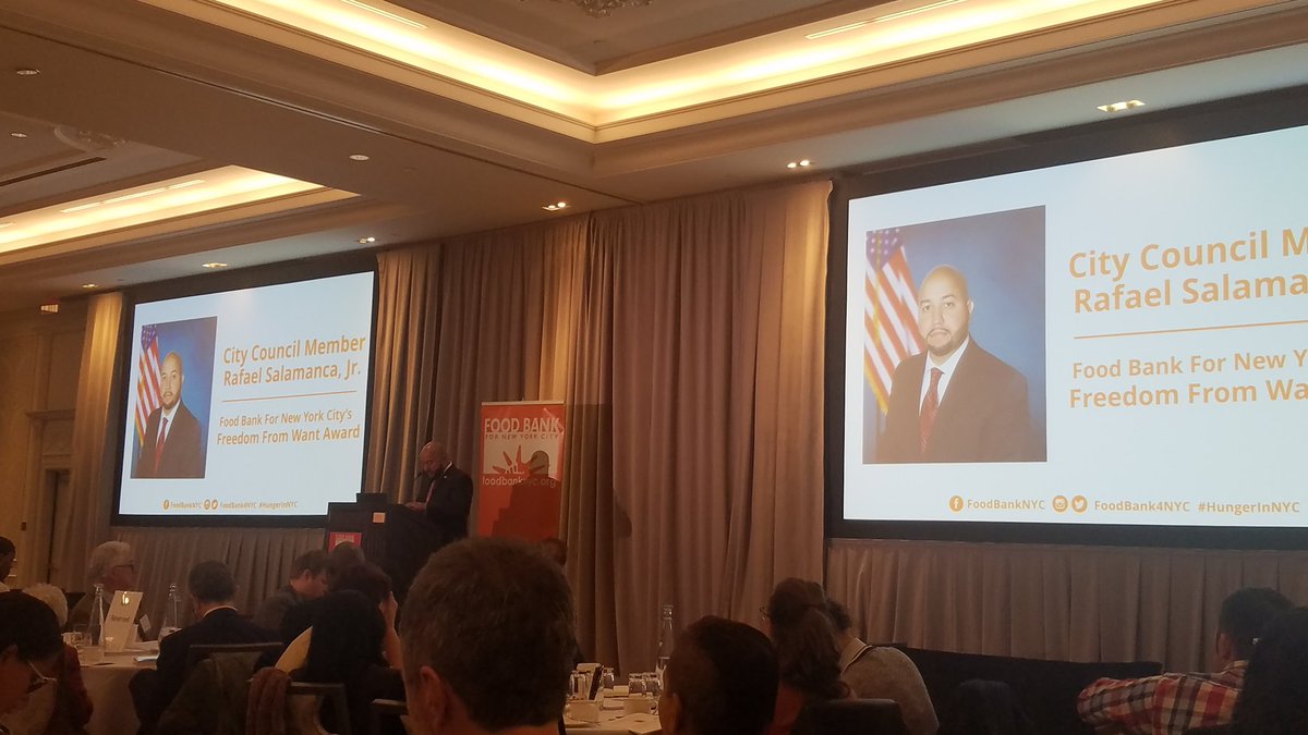 BarryGrodenchik's tweet photo. Thank you @NYCSpeakerCoJo
@Salamancajr80 for the shout outs this morning @FoodBank4NYC breakfast. It's great to have @NYCCouncil colleagues who work to make sure people in #NYC don't go hungry. Congrats on your well deserved honors. No one should go hungry in #NYC. #HungerInNYC https://t.co/jvE10wXLkn