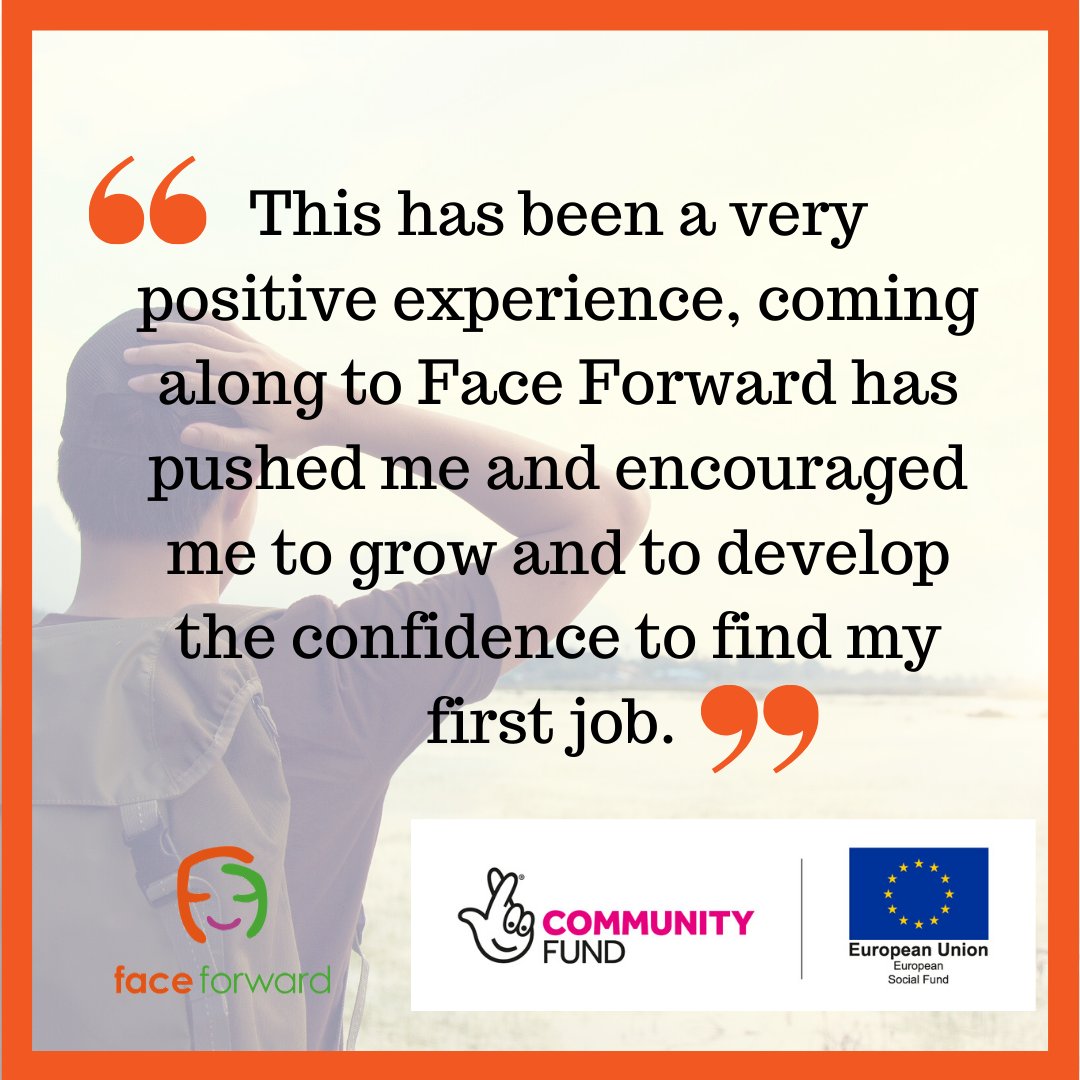 FaceForward_Dor's tweet photo. Thank you to this young person for the positive feedback. At Face Forward you are supported into new opportunities such as gaining confidence, finding work opportunities, and growing into your full potential. 

Visit our website to find out more: https://t.co/kq8ViUAoiQ https://t.co/uDlHL92J6S