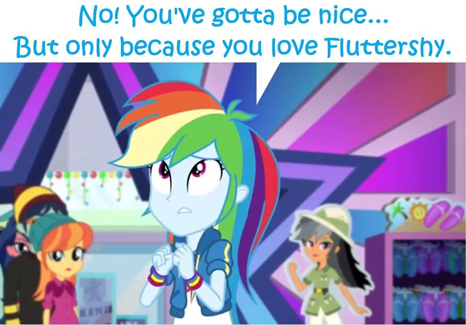 FlutterDashFans's tweet image. Always remember this scene.
#shipping #RainbowDash #Fluttershy #EquestriaGirls #Mylittlepony #Brony