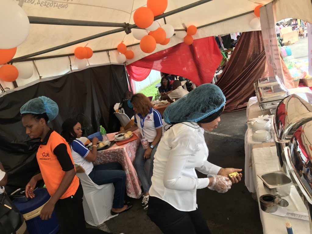 hcue_catering's tweet photo. We are live at the Total Cooperative Port harcourt Annual Exhibition!!! 

Hcue offering mouth watering tasty meals! 

Hcue Catering.... services that exceeds expectations!! 
#hcue #exhibition #total #Elf #oilandgas #tradefair #portharcourtvendors https://t.co/GMt7Kguo7M