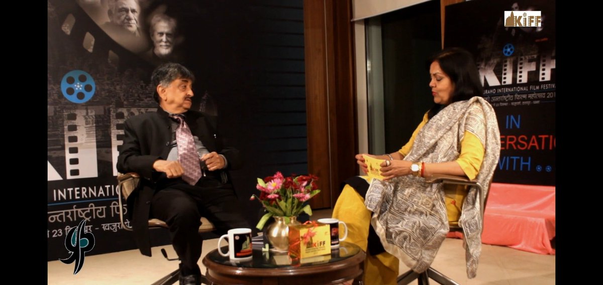 In KIFF Conversations at  Khajuraho International Film Festival, #SushmitaMukherjee interviewed #ManoharKhushalani 
#PremChopra #ShekharKapoor, #MarianBargo, #ManmohanShetty, #KanwaljitSingh #GovindNihalani, #rameshsippy #GovindNamdev #Ranjeet .
Watch:
 youtu.be/dehnQemQskw