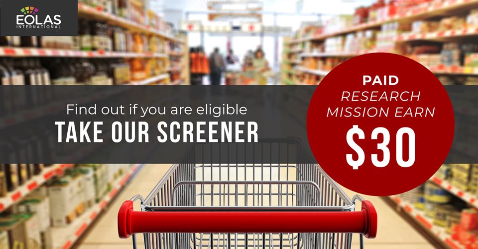 EolasInt's tweet image. Want to get paid for going to a store &amp;amp; sharing your opinions? Earn $30 for participating in #MarketResearch with Eolas International! 

For more info. &amp;amp; to screen for eligibility: bit.ly/2OGjucp