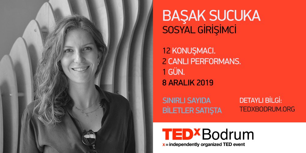 TEDxBodrum (@tedxbodrum) on Twitter photo Sosyal girişimci ve @givin_app kurucusu Başak Sucuka (<a href="/BasakSucuka/">Başak Sucuka</a>) TEDxBodrum'da bizlerle olacak. 8 Aralık'ta Bodrum'un ilk TEDx etkinliğinde görüşmek üzere. Sosyal girişimci ve @givin_app kurucusu Başak Sucuka (<a href="/BasakSucuka/">Başak Sucuka</a>) TEDxBodrum'da bizlerle olacak. 8 Aralık'ta Bodrum'un ilk TEDx etkinliğinde görüşmek üzere.