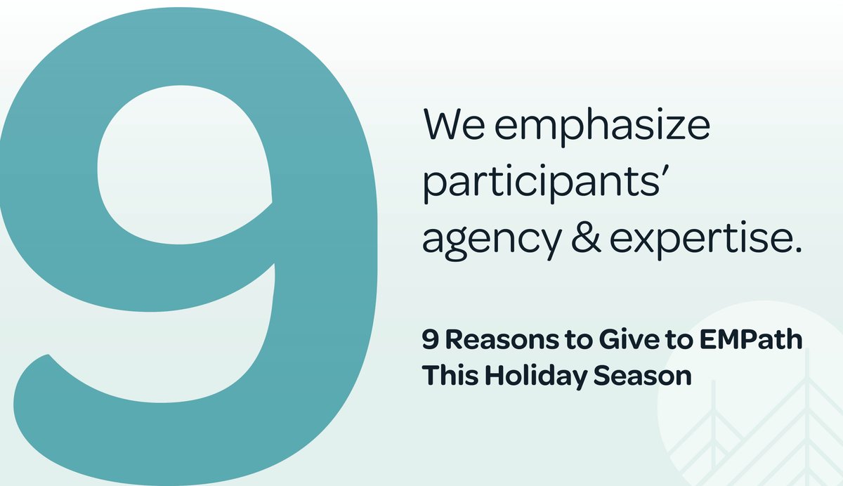 DisruptPoverty's tweet photo. From now until #GivingTuesday (12/3), we're counting down 9 reasons to give to EMPath. Here's reason no. 9: we know participants are the experts of their own lives. Mentors act as guides and supports, but participants are the ones determining and achieving goals. #DisruptPoverty https://t.co/IeN6P2iwOs