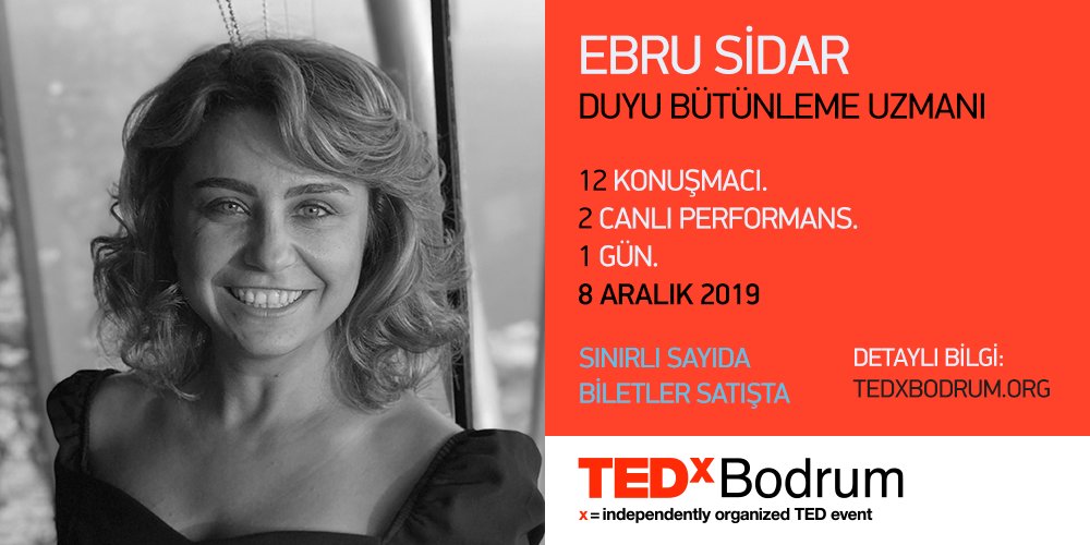 tedxbodrum's tweet photo. Duyu bütünleme uzmanı ve fizyoterapist Ebru Sidar TEDxBodrum'da bizlerle olacak. 8 Aralık'ta Bodrum'un ilk TEDx etkinliğinde görüşmek üzere. https://t.co/vEFXClYPNV