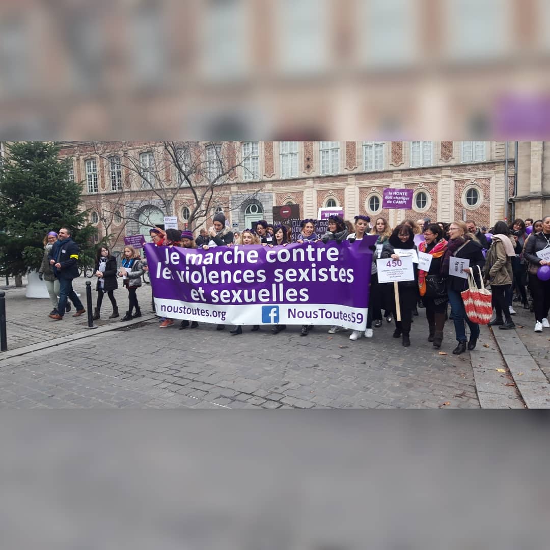 La_FEV's tweet photo. Samedi 23 Novembre le réseau de @La_FEV , tout comme le réseau national s’est mobilisé pour la marche pour nous toutes💞
Ensemble luttons contre le sexisme, le harcèlement moral et physique ! 
#solidarite #associatifetudiant #lafevetsesassos #NousToutes https://t.co/mhRa1gWkJE