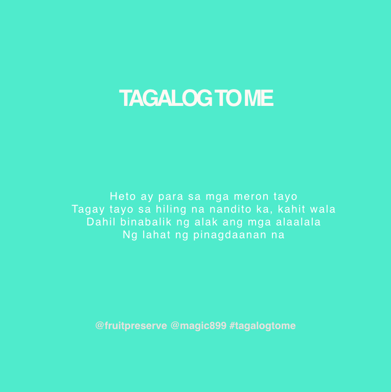Magic899's tweet photo. For 2 #RBO899 Movie Tickets, RT + Tell Jam @fruitpreserve &amp; JJ @anabalmoris what song we translated for #TagalogToMe on the @LastCall899! https://t.co/QHgmS67nwJ