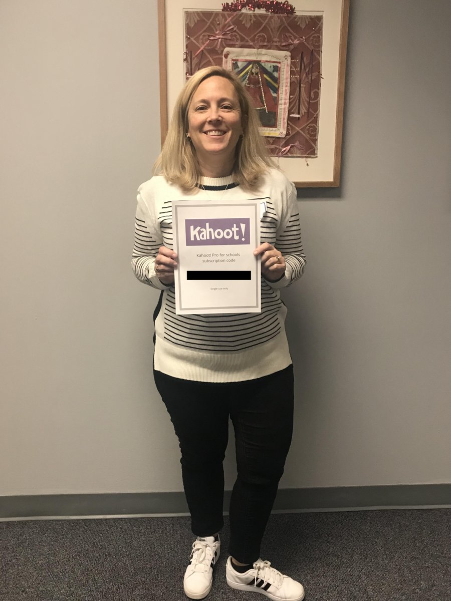 Thank you <a href="/GetKahoot/">Follow @Kahoot</a> for donating a Kahoot! Pro for schools subscription for our Edcamp raffle.  This educator cannot wait to use it!