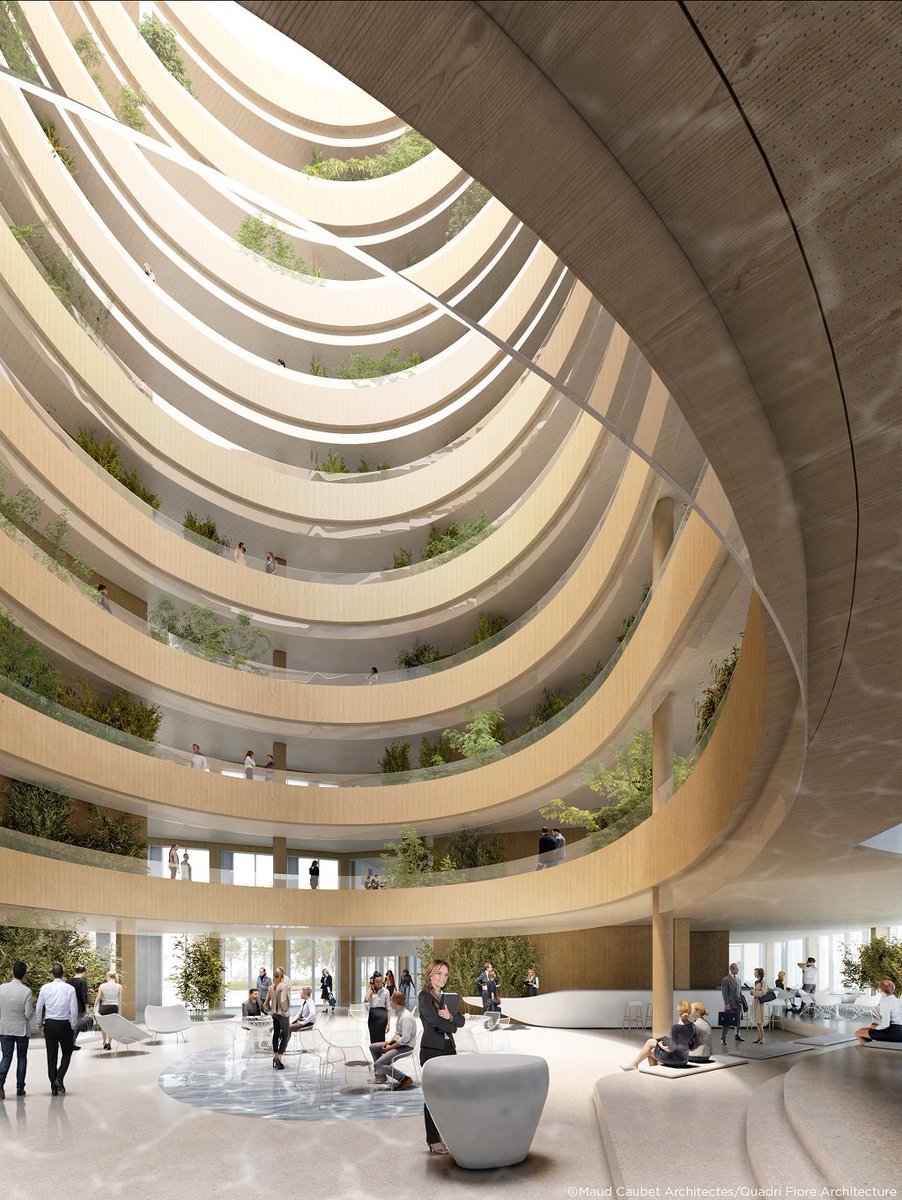 [#investor Day #Icade] - visite d'"Origine" à <a href="/VilleNanterre/">Nanterre</a> 

➡️2 immeubles de #bureaux en R+7 et R+8 🏢
➡️69 000 m²
➡️#architecture innovante mixte bois-béton
➡️6 500 m² d’espaces paysagers.🌳🌻

✏️ <a href="/MaudCaubet/">MaudCaubet</a> et <a href="/QF_Architecture/">QUADRIFIORE Architecture</a>
👉+ d'infos : bit.ly/2lDxGIw