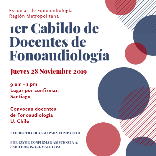 Jueves 28 de noviembre, 9am. Cabildo de docentes de Fonoaudiología. Convocan docentes de Fonoaudiología <a href="/uchile/">Universidad de Chile</a>