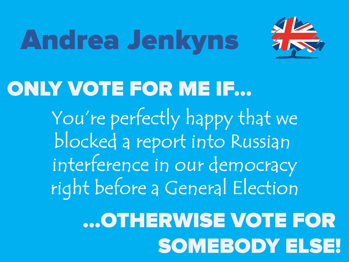 Slight change in direction now. There's not a hope in hell we're going to publish something that definitely doesn't (😉) infer Russian interference in our democratic processes just before another...erm...democratic process.

If you're not OK with that then #VoteForSomebodyElse
