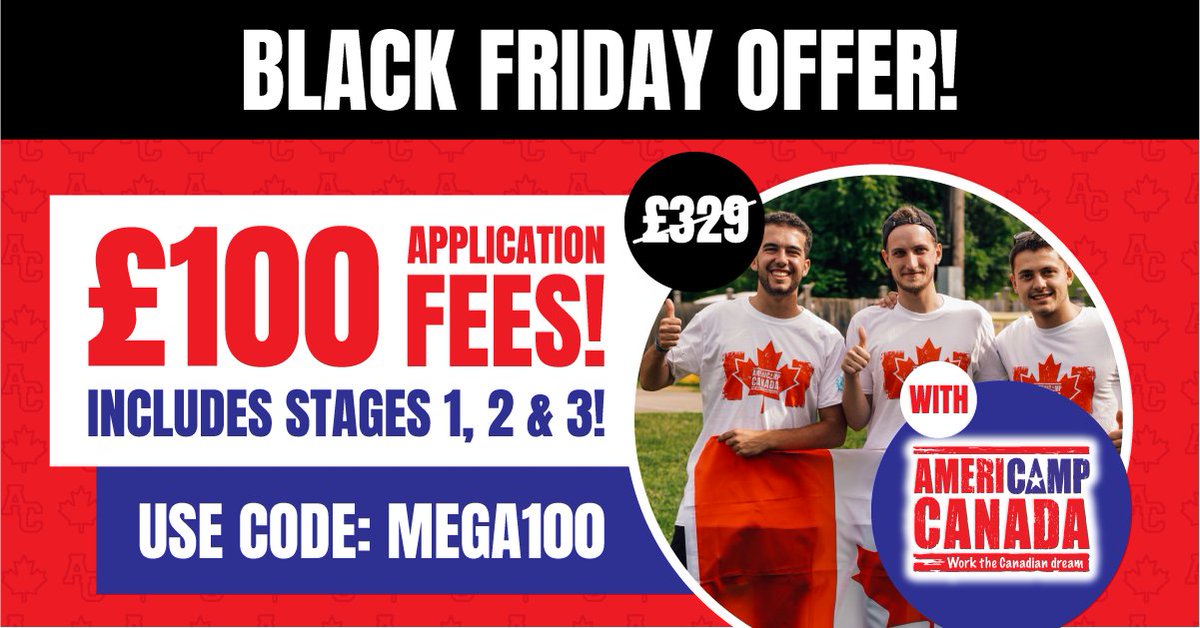 americamp canada on twitter looking for some mondaymotivation the americamp canada black friday deal starts now apply today to take advantage of this mega discount click here to get started twitter