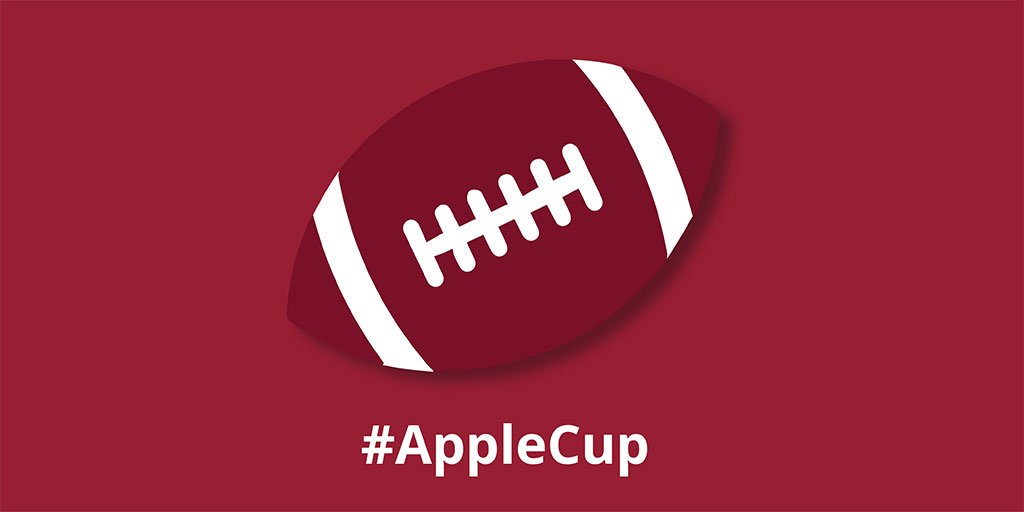 It's #AppleCup week! Go Cougs! 🍎🏆 #WSU #GoCougs