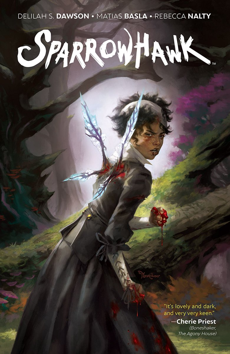 74. SPARROWHAWKBy  @DelilahSDawson  #MatiasBasla,  @rebnalty,  @CampbellLetters,  @MichelleAnkley,  @eastof8thstreet and  @christopher_j_rA gripping dark fairytale that you'll want to read again and again (and again)