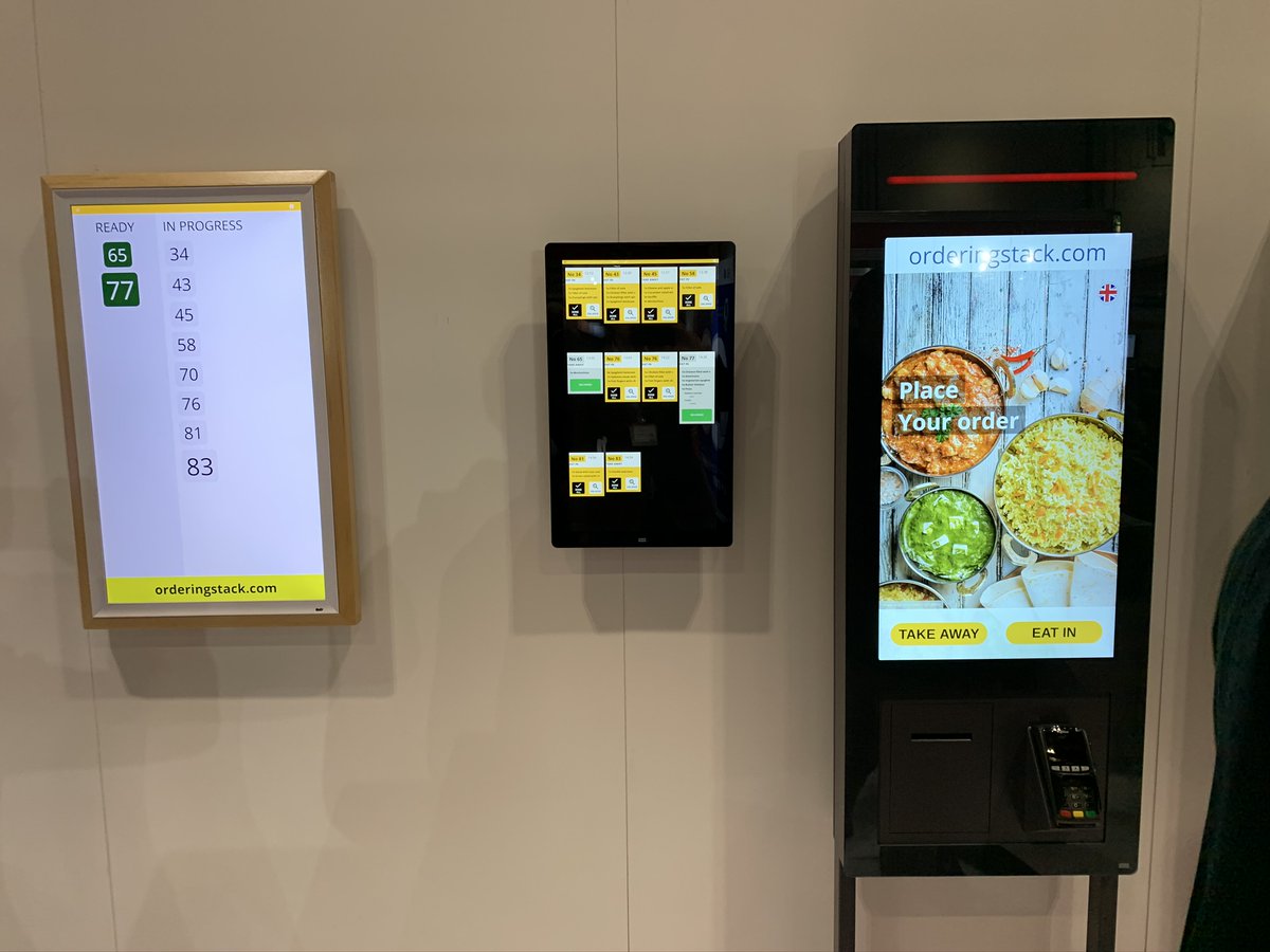 orderingstack's tweet photo. Thanks for visiting our stand at the Restaurant&Takeaway Expo in London! #RTIE19 #fooddelivery #foodtech #restauranttechnology #kiosk #selfservicekiosk #selfordering #takeaway https://t.co/C5mzJ2f3Wm