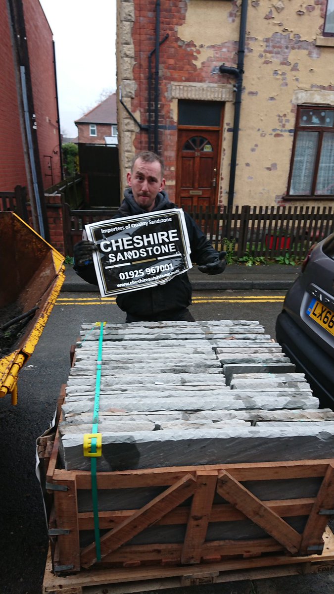 New project started today and a massive thank you to <a href="/Smevwack/">Sam Smethurst</a> <a href="/SandstoneUK/">Cheshire Paving Stones</a> for the speedy delivery of 'Kandla Grey' 👍 Absolute legends <a href="/SandstoneUK/">Cheshire Paving Stones</a> 👏👏 #Nottingham #Landscaping #Creatingyourperfectspace Facebook.com/gandjlandscapes gandjlandscapes.co.uk