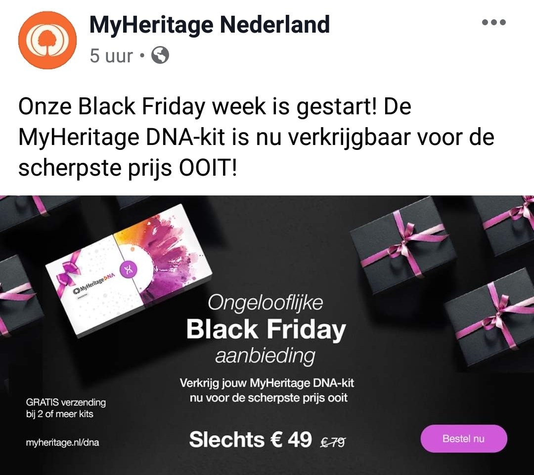 #MyHeritageDNA #korting #help #dnatest #vadergezocht #donorkinderen #afscheidvandeanonimiteit #BlackFriday #familiegezocht #halfbroer #halfzus #cadeau #getstarted #goswabyourself #zoektocht #dna #donorkind