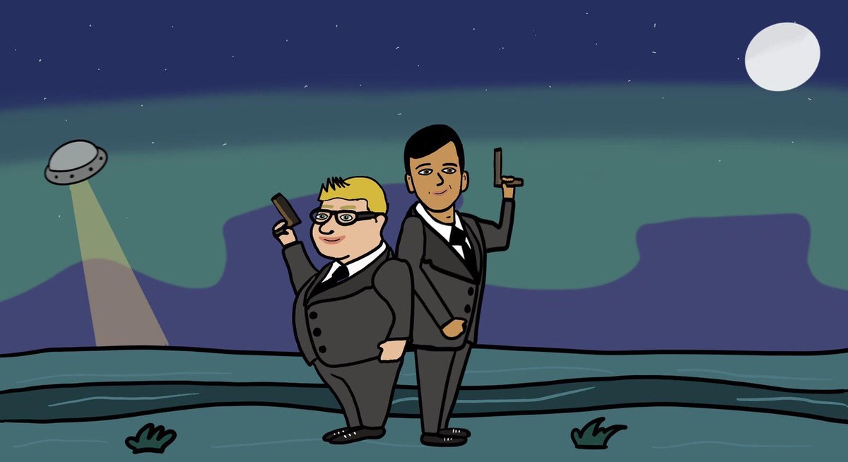 Agent Randy Jensen and Conner Kowalcek, on the job