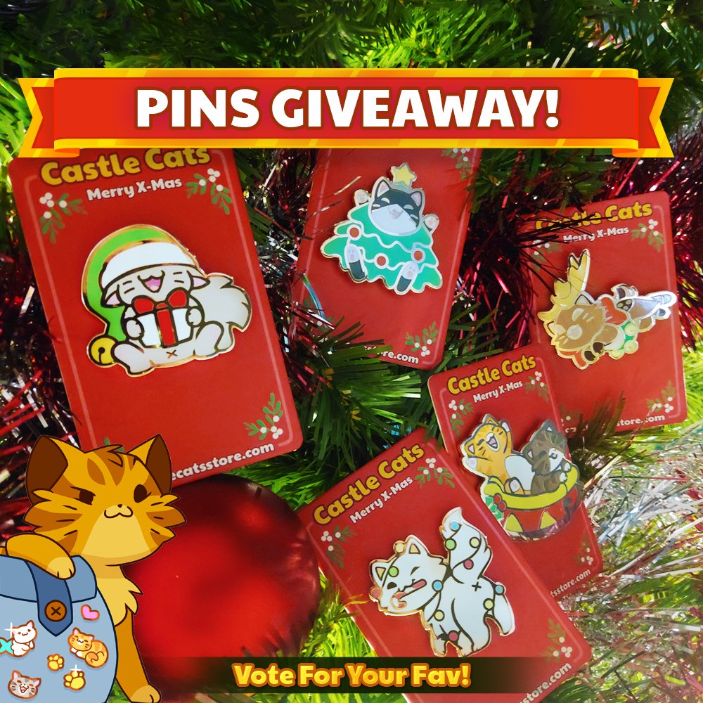 Castle Cats on Twitter "🎄 New winter pins in store MEOW! 🎁 Comment