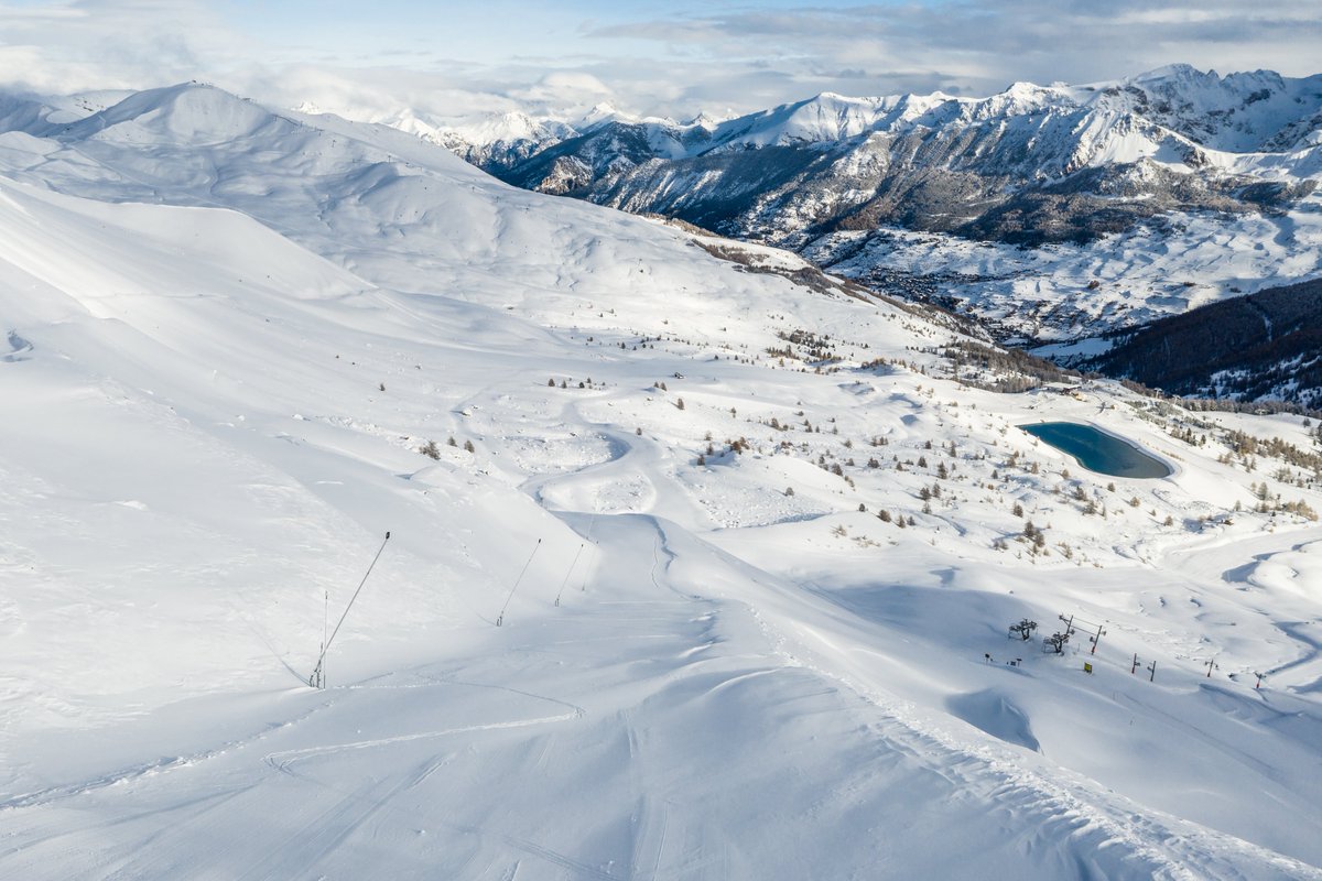 🔴 Petite balade sur le domaine ce matin... 🤩❄☃🔥💕 #FouDeVars #MyHautesAlpes