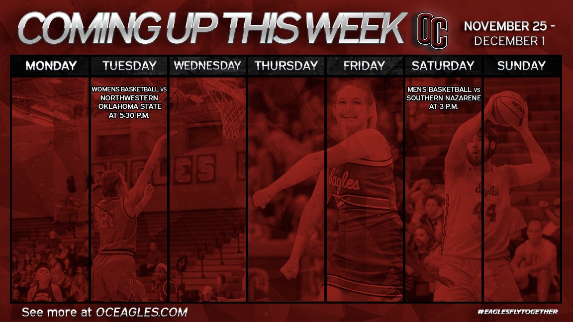 Starting the week of Thanksgiving in the Nest and ending it in the Nest against SNU! We hope you bring your families to #PackTheNest this week! #EaglesFlyTogether