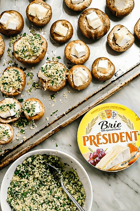 Simple and crumbly with the decadence of Président® Brie. This recipe for Brie Stuffed Mushrooms is a delicious appetizer guaranteed to impress your guests: bit.ly/2Od5E28
.
.
.
.
Recipe and photos courtesy of <a href="/KimsCravings/">Kim Lee</a>