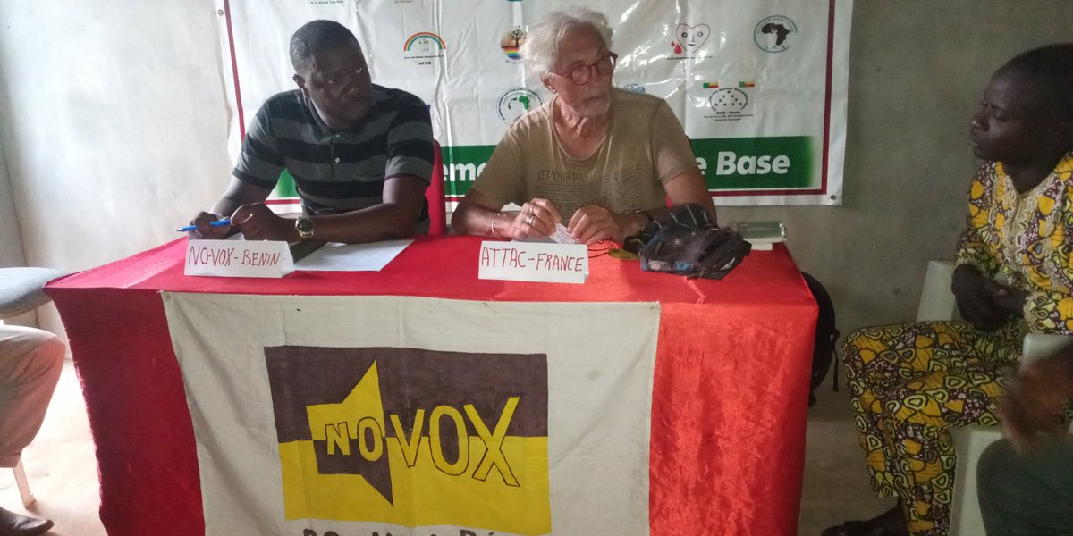 maison_msb's tweet photo. le collectif des spoliés de la société "la Roche" dans la commune de Tori-bossito plus de 25 hectares de terres cultivables leur ont été arrachées pour planter des bois de tecks. Le collectif sollicite l'appui du réseau No-vox Bénin pour l'aider à rentrer dans ses droits. https://t.co/kK5s7t7h9t