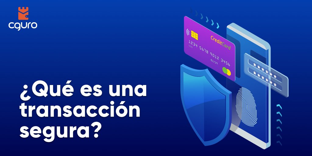 cguro_co's tweet photo. #TransacciónSegura es en la que comprador y vendedor generan una venta/compra con confianza a través de una plataforma segura en la que la protección de la información es garantizada. Espera pronto en #CGURO una opción para tus transacciones #Ecommerce #BancaSegura #CompraDigital https://t.co/BUNRr8O42A