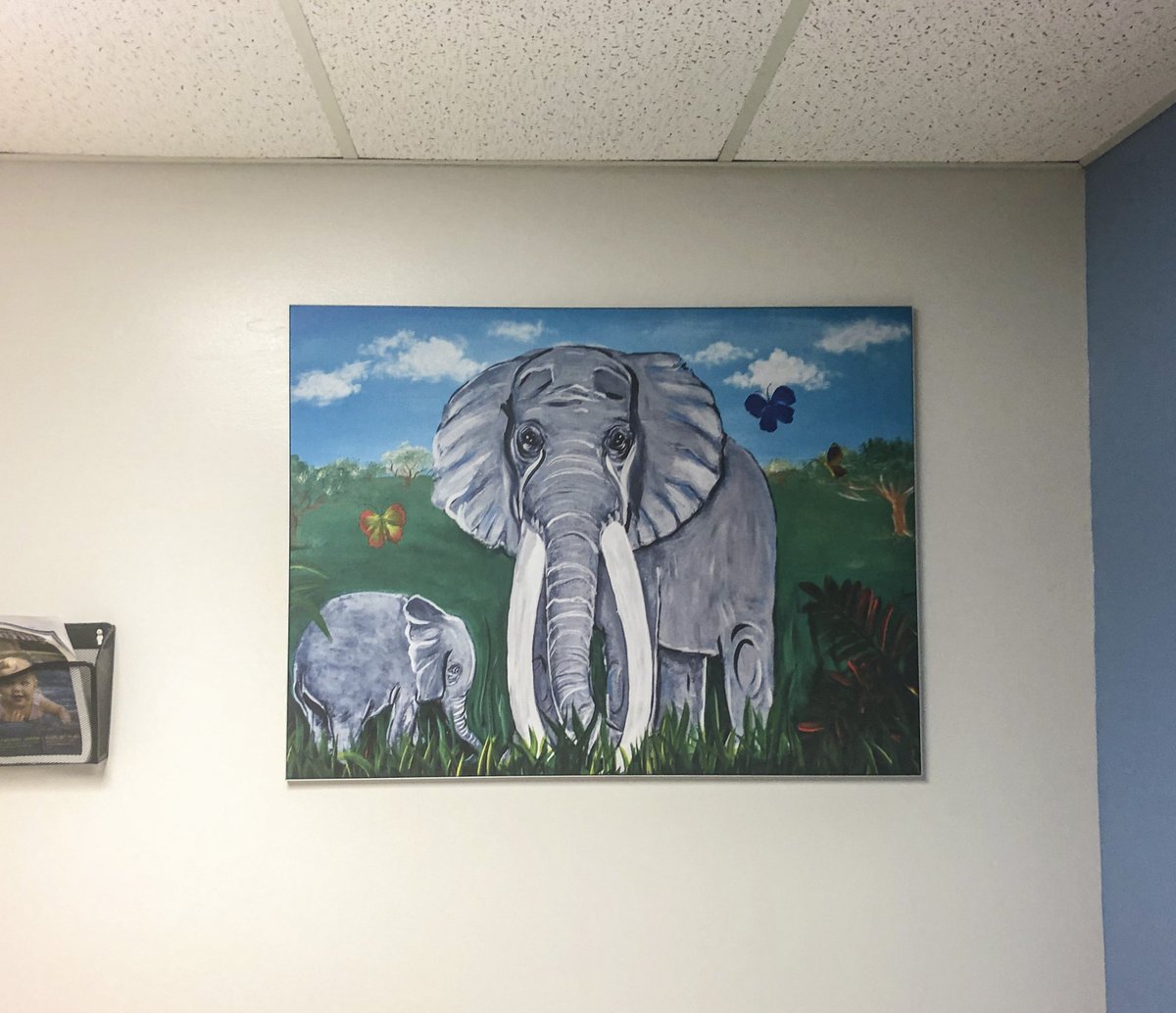 CCI_Productions's tweet photo. What's the best way to get over the Monday Blues? By brightening up Ochsner Children's Clinic with some CCI SEG frames of course!! 🐘☀️🌳🦓#MadebyCCI #MondayBlues https://t.co/olDvmXhe0X