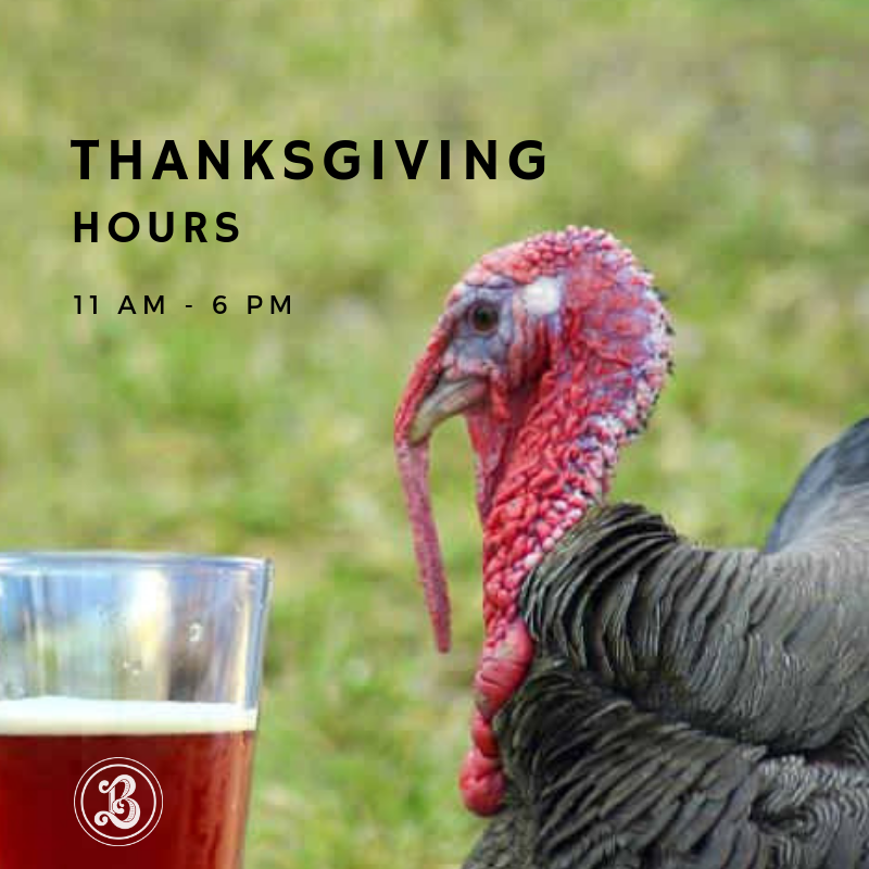 We open at 11am on #Thanksgiving &amp; have the cooler stocked to grab &amp; go to your big event. 

We will be giving our Beertenders the day off, so the owners will be pouring your beers &amp; taking care of you in case you need a break from all that family time - we have your back.